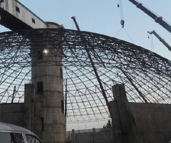 偃师网架分条或分块安装法