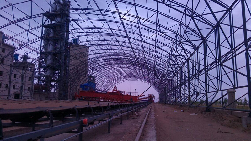 偃师煤棚网架安装