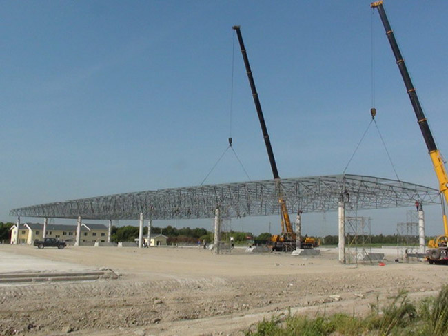 偃师收费站网架工程