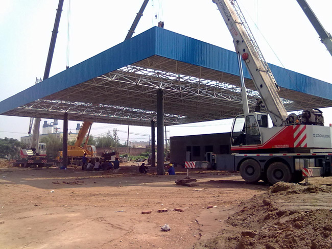 偃师加气站网架工程