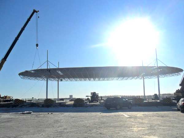 偃师加油站网架案例